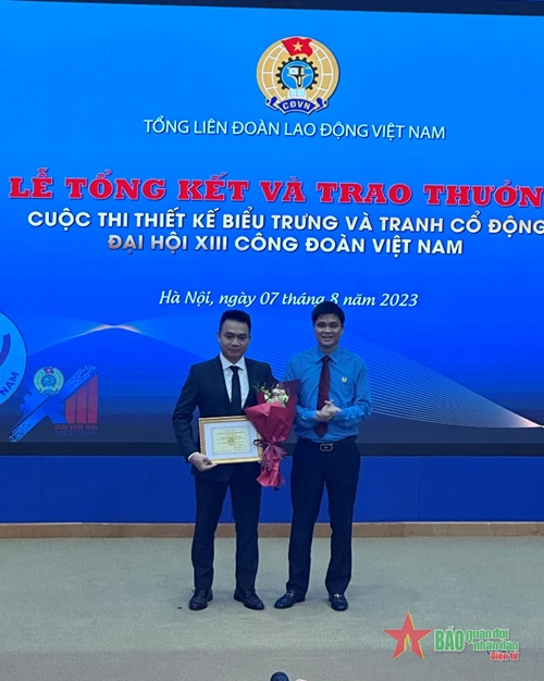 Trao giải Cuộc thi thiết kế biểu trưng và tranh cổ động Đại hội XIII Công đoàn Việt Nam